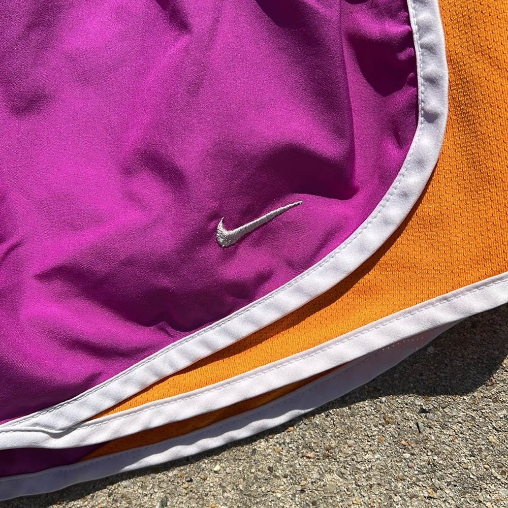 Nike purple orange Tempo running Shorts S Small athletic - Picture 4 of 8